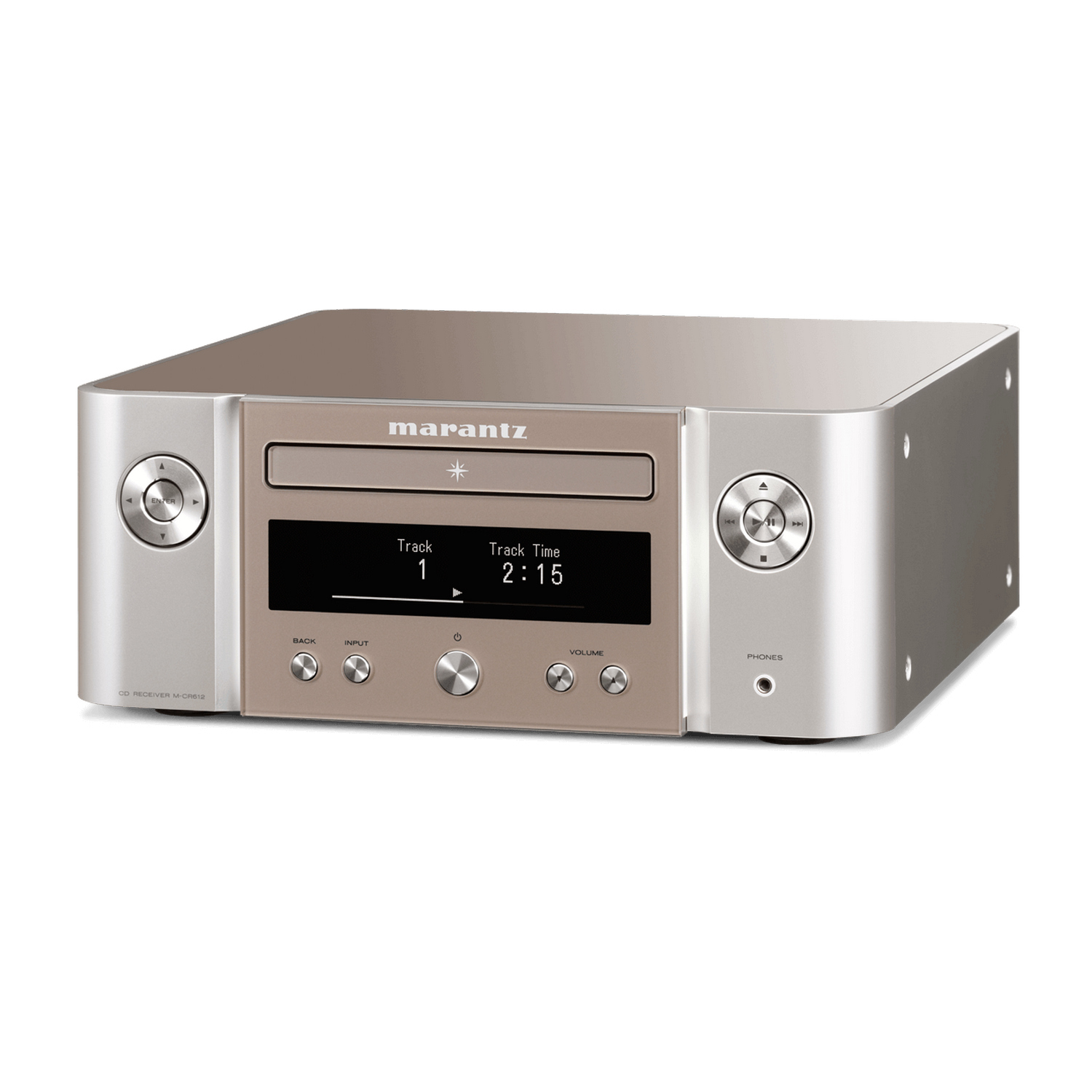 Marantz M-CR612/N1SG silber Netzwerk CD-Receiver mit Heos