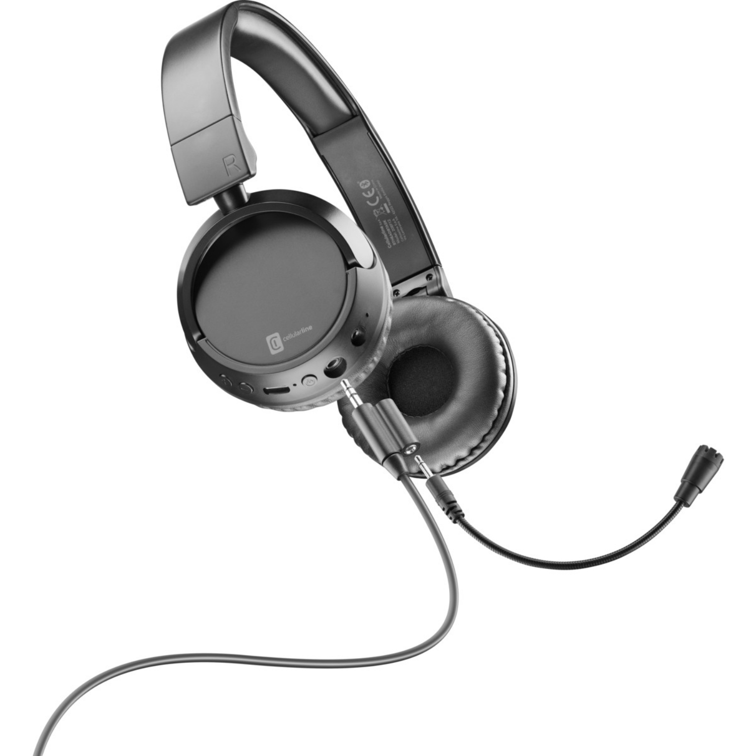 Cellularline Over-Ear Kopfhörer TASK für bluetoothfähige Geräte und 3,5mm Klinken