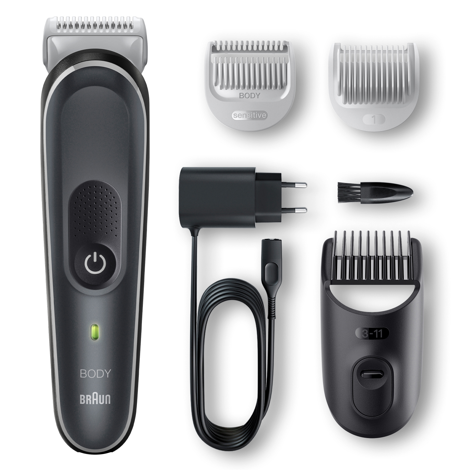 Braun BodyGroomer BG5340 dunkelgrau/weiß