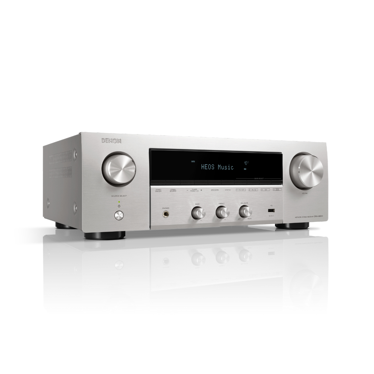 Denon DRA-900HSPE2 silber 2.2-Kanal 175W 8K-AV-Verstärker mit HEOS Built-in